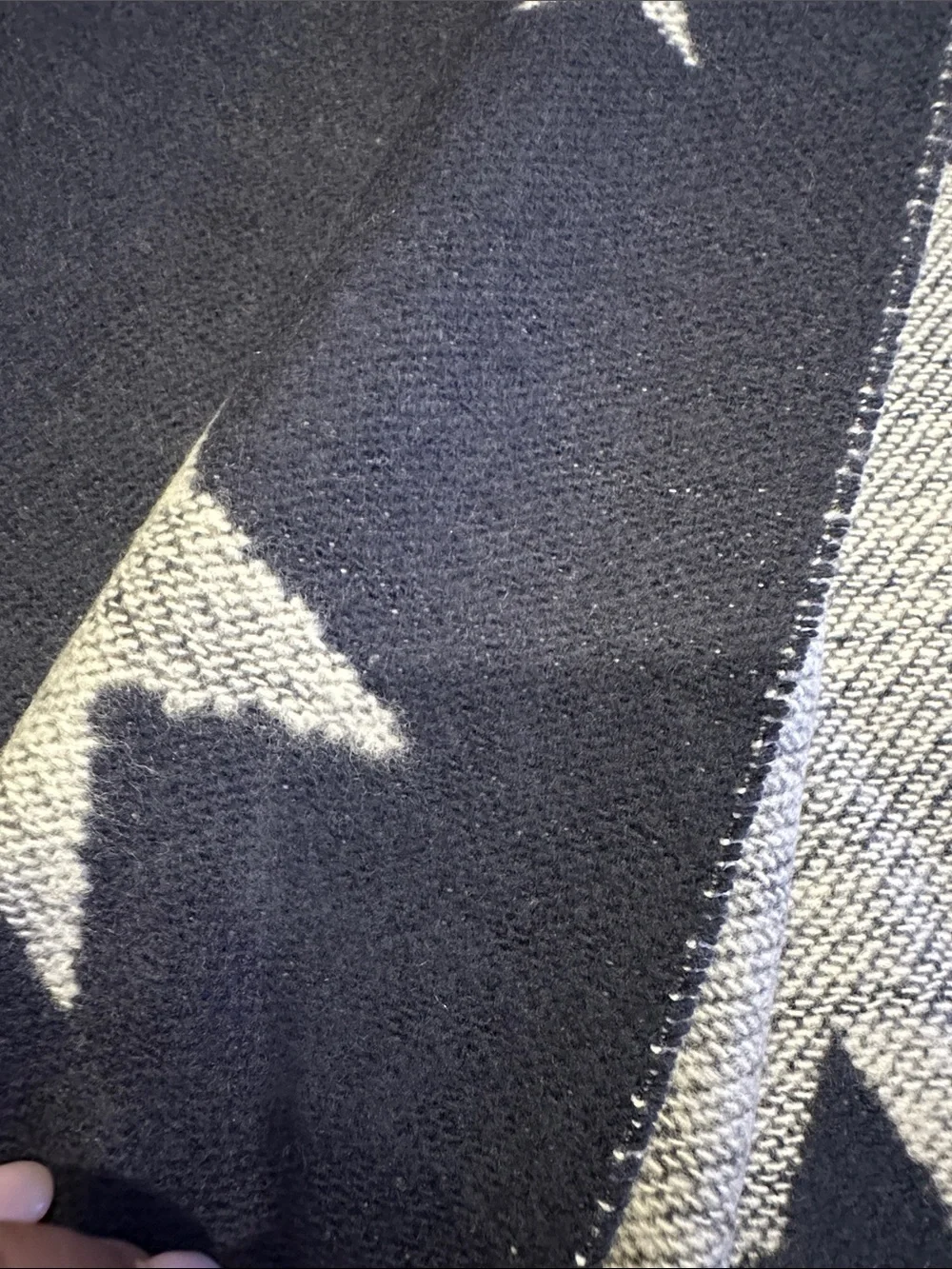 GAP Navy Scarf with Silver Star Accents